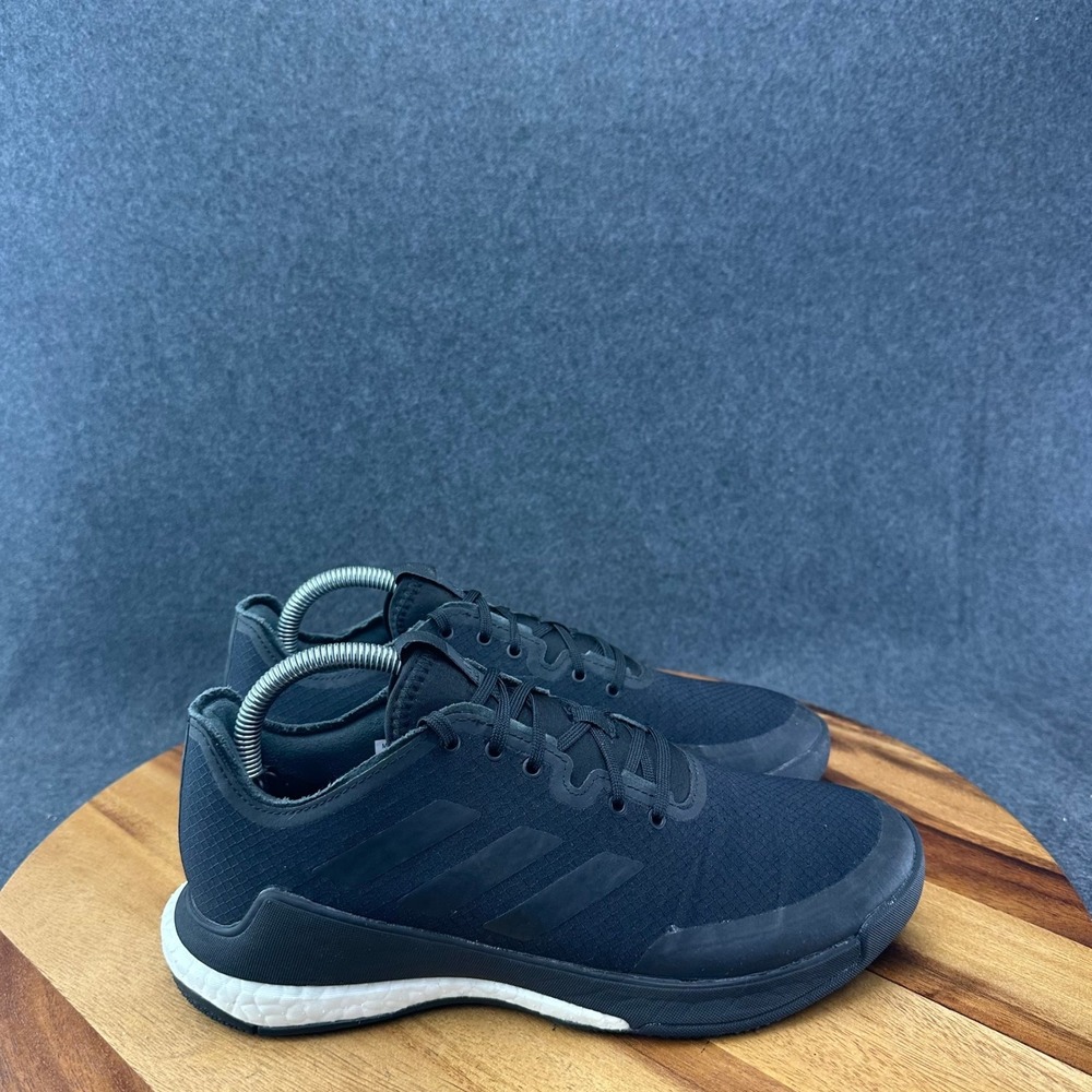 Adidas Crazyflight Triple Black Cross Trainer Womens 8.5 Volleyball Shoes EF2677